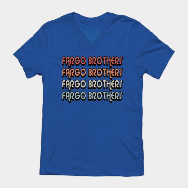 V neck retro logo